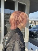 ペールピーチピンク/メンズハイトーンカラー/ブリーチカラー