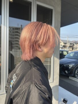 ヴェントフォンターナ(VENTO fontana) ペールピーチピンク/メンズハイトーンカラー/ブリーチカラー