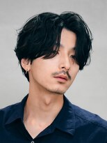 原宿フェザーパーマ波巻きスパイラルパーマニュアンスパーマ眉毛