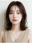20代/モテ髪/小顔カット/薄めバング/イメチェン/大人可愛い/上田