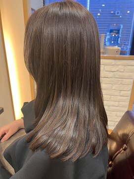 ヘアー グリーン(hair green) ツヤサラロングサイドバング【髪質改善/百合ヶ丘】