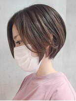 ソワネ 表参道(soigne)&nbsp;表参道大人ショートボブ顔周りレイヤーカットくびれショート40代