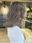 オリーブグレージュカラーダブルカラーケアブリーチ佐賀カラー