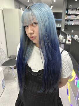 いろあそび 八王子 【ルーツカラー】水色×ネイビー