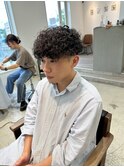 メンズマッシュ/メンズパーマ/プードルパーマ/アッシュブラック