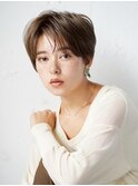 20代～50代☆クールショート韓国マッシュマロンベージュ小顔