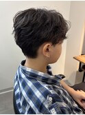 フェザーパーマ/刈り上げセンターパート/千葉駅/保立大翔