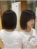 顎ラインでぱつっとボブ