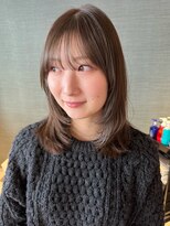 アム(amu)&nbsp;ミルクティーベージュ/くすみベージュ/レイヤーカット