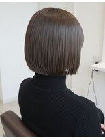 ソワンドブレスセルン 心斎橋(soin de brace cerne) 髪質改善×ミニマルボブ×チャコールグレー