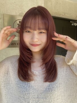 ガーデン 渋谷(GARDEN) アプリコットオレンジ　ブリーチなしダブルカラー　暖色カラー