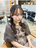 ハーフアップ