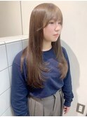 顔周りレイヤー/ダブルカラー/髪質改善ケアブリーチ万代新潟駅◆