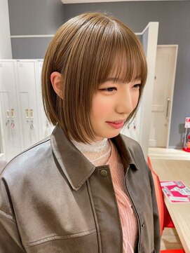 バランス ヘアーアンドアイラッシュ 野田店(balance.) ベージュボブ