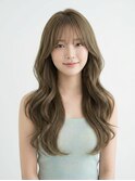オリーブベージュ×ヨシンモリ
