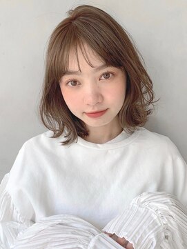 リヤン 表参道(lyann) 艶感レイヤーカット愛され大人可愛い斜めバング外ハネボブFF