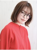 20代、30代◎ラフカールレイヤー外はねボブ