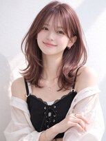 リリアーナ(LILIANA)&nbsp;池袋 くびれミディ レイヤーカット クラゲヘア ピンクベージュ