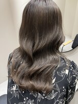 ジーナ 郡山(Zina)&nbsp;グレージュ　ツヤ髪スタイル　zina 郡山