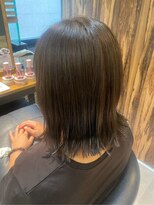 ヘアリゾート粋 トゥジュ 池袋東口店(tujuh) くびれミディ/オリーブブラウン/艶髪