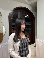 Lidee 【三宮/元町】顔周り似合わせカット レイヤーカット 髪質改善 ワンカールセミロング/レイヤーカット/神戸/三宮
