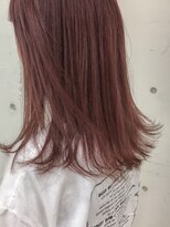 ブルーフェーセス 表参道(blue faces)&nbsp;『bluefaces』　ハイトーンスモーキーピンク×ロングボブ