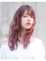 ニコヘアー(niko hair) ピンクパープルにピンクハイライト▼LINEID@vey3047y