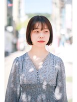 エミュ 天文館店(eMu) ミニボブ×ピンクベージュ