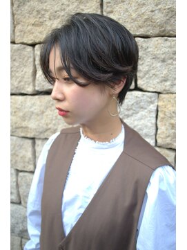 ヌード(NUDE) 「NUDE」#濡れ髪 透け感 ナチュラルマッシュ ハンサムショート