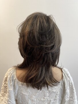 ピュアソウル(Pure Soul) ニューヨークドライカット×白髪ぼかし3Dハイライト[渋谷]