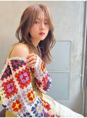 表参道roijir 小顔レイヤー×ピンクベージュ