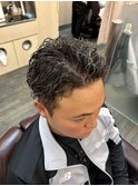 金メッシュツイスパツーブロックショート