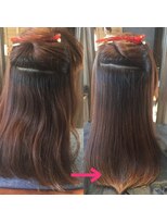 ロアナ 六本木(LOANA ROPPONGI)&nbsp;縮毛矯正before→after記録【飯塚】