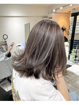 ブレンド 渋谷(BLend) ハイライトブルージュマチルダボブインナーグレージュ