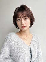 トルネード(TORNADO) 大人ショートボブひし形丸みショート前髪あり丸顔面長K20241227