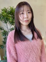 ハヤシ(HAYASHI) 美髪小顔カット外ハネボブイメチェンサイドバング20代30代40代