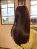 サラ髪スタイル