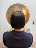 切りっぱなしボブ