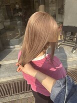 ルモ ヘアー 泉佐野店(Lumo hair)&nbsp;ダブルカラー 暖色系ベージュ