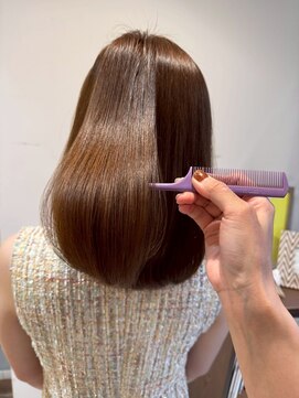 スリーピースヘア 恵比寿(3PeaceHair) 縮毛矯正ミディ♪ダメージレス縮毛矯正!髪質改善ココアベージュ