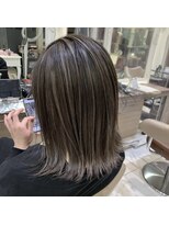 エジョン 八幡山店(Aejon) 大人レイヤーカット白髪ぼかし脱白髪染め40代50代60代