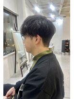 メンズカット バイ ソイクフ(メンズカット by SOY-KUFU)&nbsp;20代30代40代◎刈り上げ波巻きツイストスパイラル黒髪マッシュ