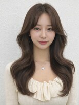 ノア 三宮店(NOA)&nbsp;【NOA】韓国風くびれレイヤー小顔カットロング