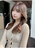  大人かわいいロングヘア*ブラウン*レイヤーカット*髪質改善