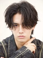 ルーシー 名古屋栄(LUCEY)&nbsp;センターパートニュアンスパーマフェザーパーマ波巻きパーマ