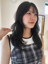 ニール 名古屋 伏見 丸の内(NEELU)&nbsp;【NEELU_misa】顔周りカット オリーブグレー
