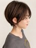 【秋山指名】☆似合わせショート＋白髪ぼかしハイライトカラー【京都烏丸】