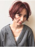 【ANALOGUE】くせ毛風アンニュイショートイルミナカラー