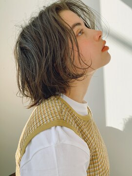 リト 自由が丘(Lit.) 【Lit.】オリーブベージュ×ニュアンスボブ【担当YUKINA】