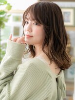 カバーヘア ブリス 上尾西口店(COVER HAIR bliss)&nbsp;こなれ感ウェットヘアゆるふわエアリーミディa上尾20代30代40代